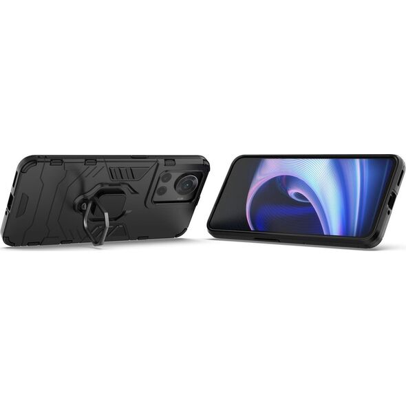 Hurtel Ring Armor pancerne hybrydowe etui pokrowiec + magnetyczny uchwyt OnePlus Ace czarny 11872968 9145576257067