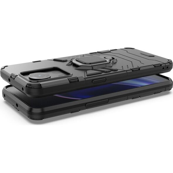 Hurtel Ring Armor pancerne hybrydowe etui pokrowiec + magnetyczny uchwyt OnePlus Ace czarny 11872968 9145576257067