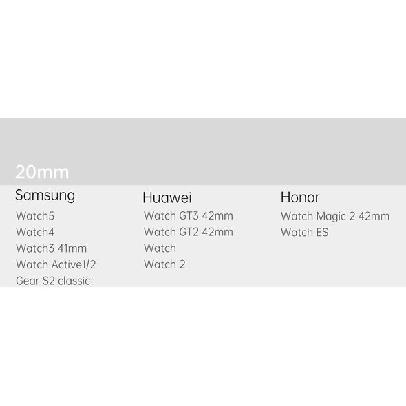 Dux Ducis Dux Ducis Magnetic Strap pasek do Samsung Galaxy Watch / Huawei Watch / Honor Watch (20mm band) magnetyczna opaska złoty (Milanese Version) 11873257 6934913036303