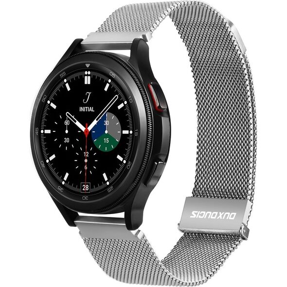 Dux Ducis Dux Ducis Magnetic Strap pasek do Samsung Galaxy Watch / Huawei Watch / Honor Watch / Xiaomi Watch (22mm band) magnetyczna opaska srebrny (Milanese Version) 11873260 6934913036327