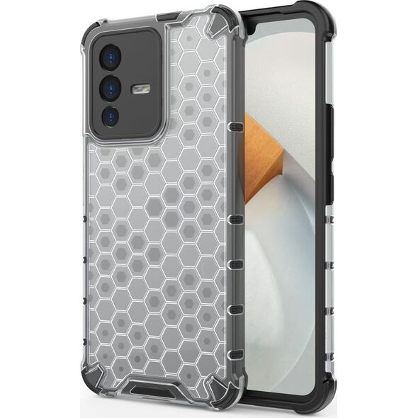 Hurtel Honeycomb etui pancerny pokrowiec z żelową ramką Vivo V23 5G przezroczysty 11873505 9145576257296