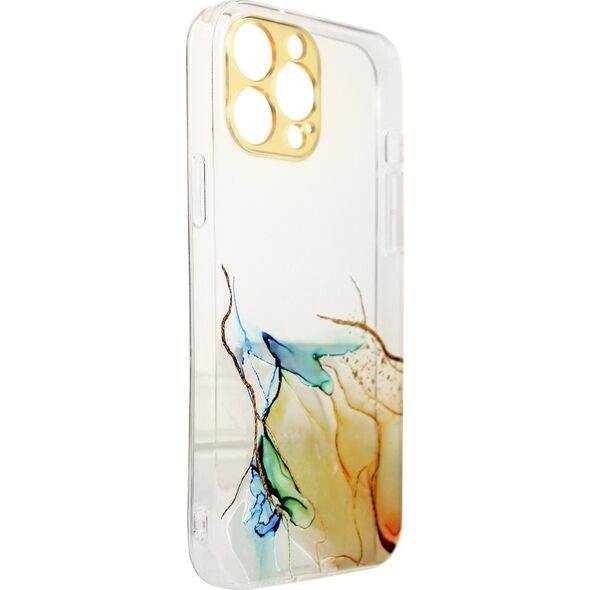 Hurtel Marble Case etui do iPhone 12 Pro żelowy pokrowiec marmur pomarańczowy 11873604 9145576251447