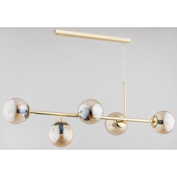 Lampa wisząca Alfa Dansa 63019 lampa wisząca zwis 5x40W E14 złota 11884569 5900458630192