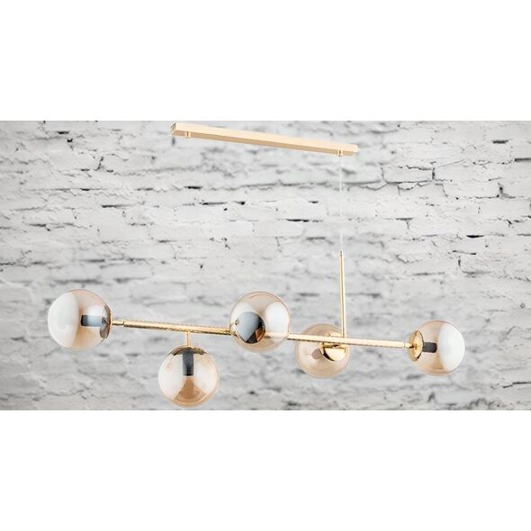 Lampa wisząca Alfa Dansa 63019 lampa wisząca zwis 5x40W E14 złota 11884569 5900458630192