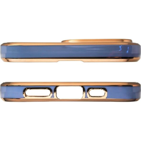 Hurtel Lighting Color Case Etui Iphone 12 Pro Max Żelowy Ze Złotą Ramką Niebieski 11888457 9145576252710