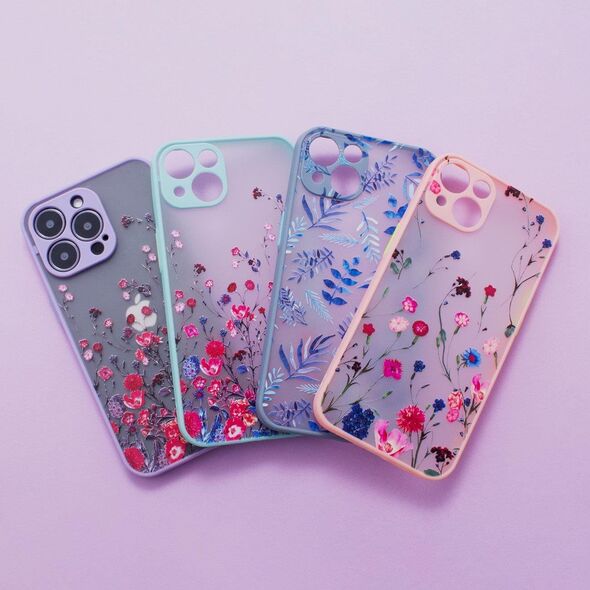 Hurtel Design Case Etui Samsung Galaxy A12 5G W Kwiaty Ciemnoniebieski 11890920 9145576253908