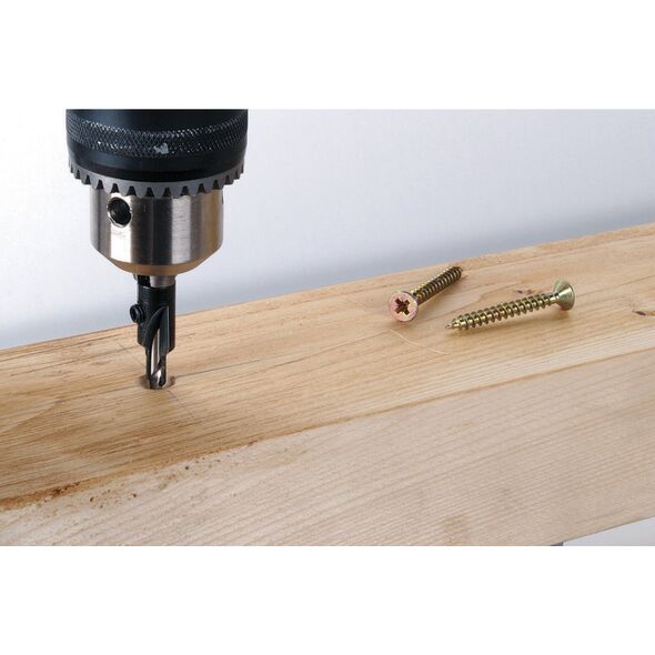 Wolfcraft Nawiertak z fazownikiem 4,5 - 16 mm Wolfcraft 11901184 4006885249905