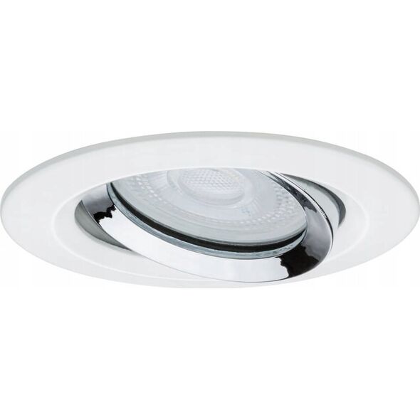 Paulmann Oprawa wbudowana Nova premium IP65 ruchoma LED 1x7W 230V GU10 51mm Biały/Aluminium 11901313 4000870929032