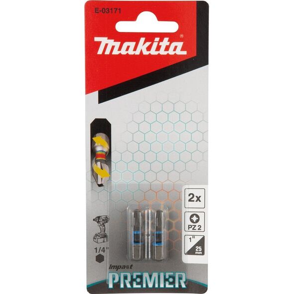 Makita KOŃCÓWKA UDAROWA PZ2-25MM IP TYP C (2 SZT) MAKITA 11902384 88381569842