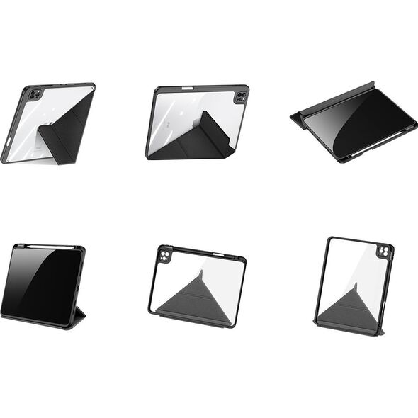 Etui na tablet Dux Ducis Dux Ducis Magi etui do iPad Pro 11'' 2021 / 2020 / 2018 / iPad Air (4. generacji) pokrowiec smart cover z podstawką i schowkiem na Apple Pencil czarny 11920503 6934913036730