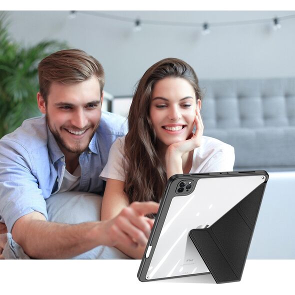 Etui na tablet Dux Ducis Dux Ducis Magi etui do iPad Pro 11'' 2021 / 2020 / 2018 / iPad Air (4. generacji) pokrowiec smart cover z podstawką i schowkiem na Apple Pencil czarny 11920503 6934913036730