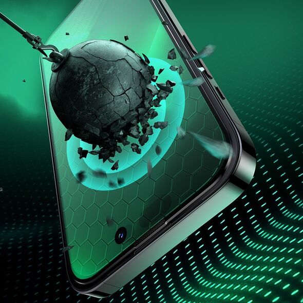 Joyroom Joyroom Knight zielone szkło do iPhone 14 Pro z filtrem Anti Blue Light na cały ekran (JR-G02) 11920747 6956116716875