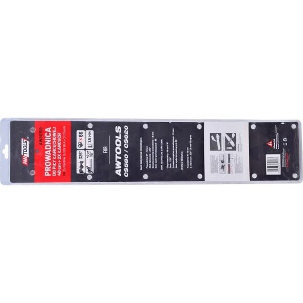 AWTools AWTOOLS PROWADNICA+2xŁAŃCUCH 40cm/56/3/8"/1,3 11922284 5903678611552