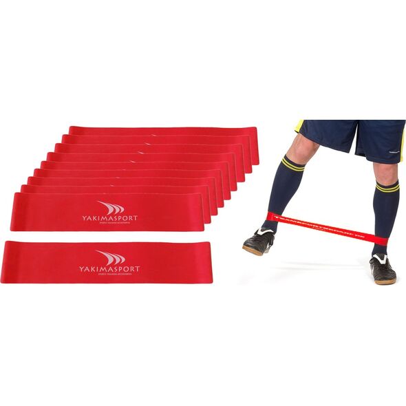 YakimaSport Guma fitness - zestaw 20 gum CZERWONE średni opór 11931484 5903137554727