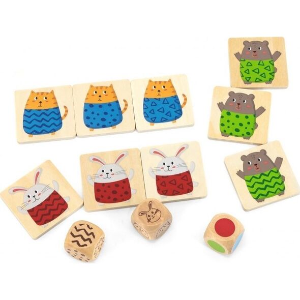 Viga Toys VIGA Drewniana Układanka Gra w Szybkie Dopasowanie 27 el. 11963694 6971608446511