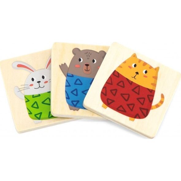 Viga Toys VIGA Drewniana Układanka Gra w Szybkie Dopasowanie 27 el. 11963694 6971608446511