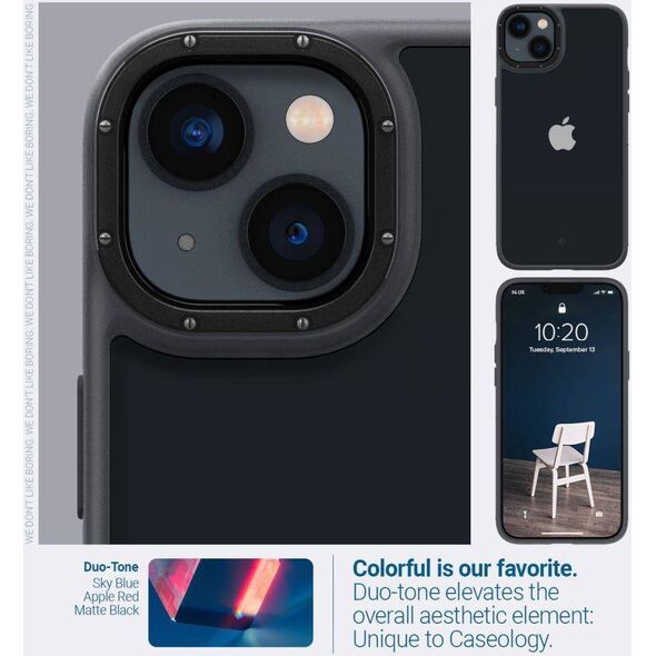 Spigen Etui Spigen Caseology Skyfall do iPhone 14 Plus 6,7" Czarny/Matter Black ACS04924 11987164 810083831565