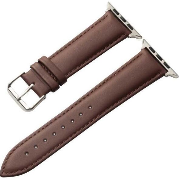 Crong Crong Noble Band - Pasek z naturalnej skóry do Apple Watch 38/40/41 mm (Espresso) 12015744 5904310702065