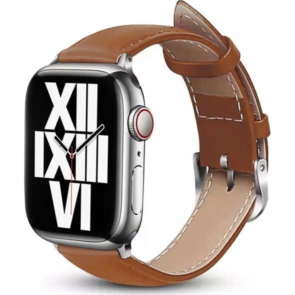 Crong Crong Noble Band - Pasek z naturalnej skóry do Apple Watch 38/40/41 mm (Mokka) 12015746 5904310702034