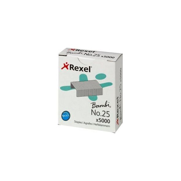 Rexel Zszywki Rexel no.25 opak do zszyw Bambi 12017224 5010255050250