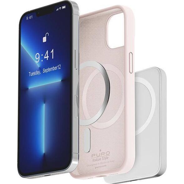 Puro Etui PURO ICON MAG MagSafe Apple iPhone 14/13 (Dusty Pink) 12017236 8033830312120
