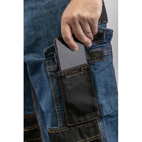Högert Technik EMS spodnie ochronne jeans niebieskie 2XL (56) 12101790 5902801203183
