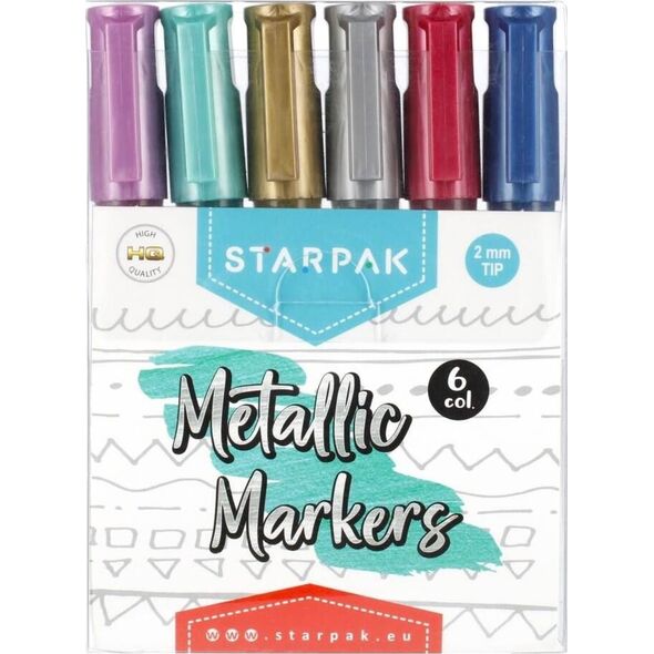 Starpak MARKER METALC 6KOL OKR STK WB 12/72 12120564 5904335863208