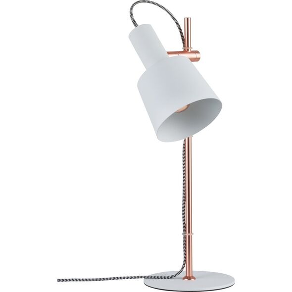 Lampa stołowa Paulmann Neordic Haldar Lampa stołowa max. 1x20W E14 230V Biały/Miedziany Mat Metal 12134842 4000870796580