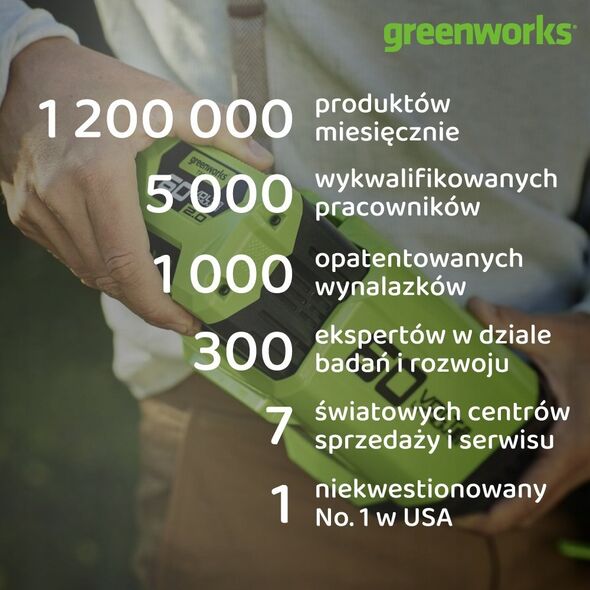 Greenworks 24V gwoździarka Greenworks GD24BN 12134865 6952909078632
