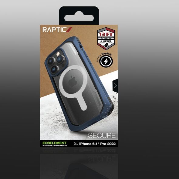 Raptic Secure Case etui iPhone 14 Pro z MagSafe pancerny pokrowiec niebieski 12176234 6950941493482