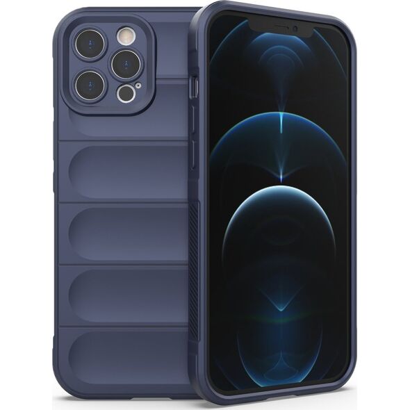 Hurtel Magic Shield Case etui do iPhone 12 Pro Max elastyczny pancerny pokrowiec ciemnoniebieski 12176437 9145576258477