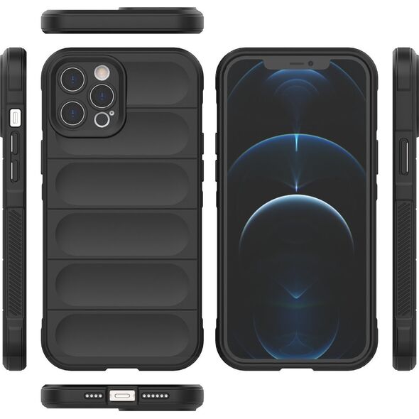 Hurtel Magic Shield Case etui do iPhone 12 Pro Max elastyczny pancerny pokrowiec ciemnoniebieski 12176437 9145576258477