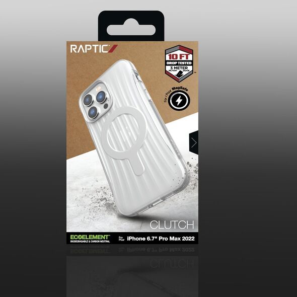 Raptic Clutch Built Case etui iPhone 14 Pro Max z MagSafe pokrowiec plecki przezroczysty 12178555 6950941493291