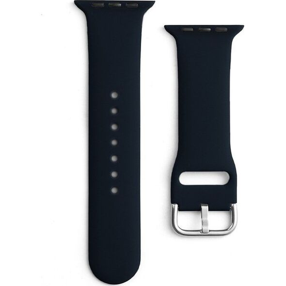 Hurtel Silicone Strap APS silikonowa opaska do Watch 8 / 7 / 6 / 5 / 4 / 3 / 2 / SE (41 / 40 / 38mm) pasek bransoleta do zegarka czarny 12179833 9145576259191