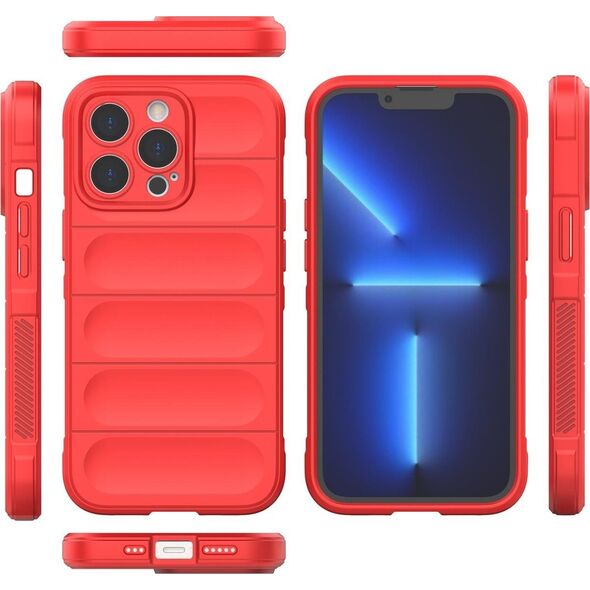 Hurtel Magic Shield Case etui do iPhone 13 Pro Max elastyczny pancerny pokrowiec czerwony 12179838 9145576258606