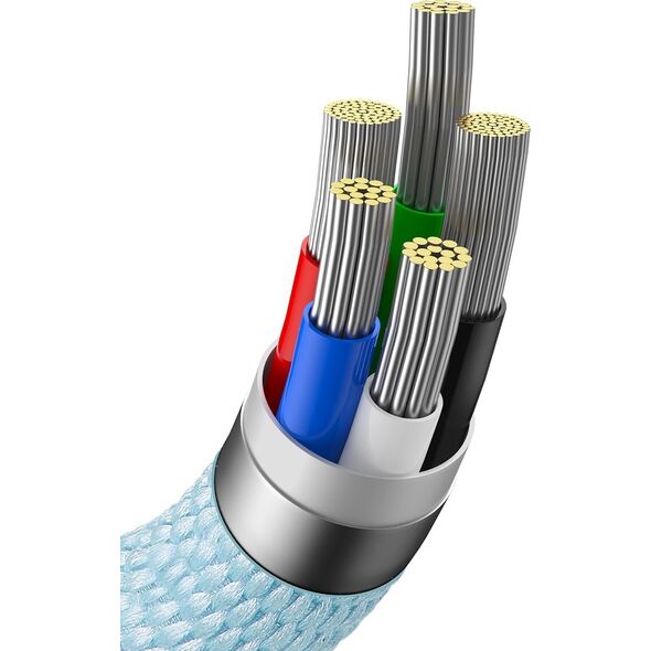 Kabel USB Baseus USB-C - Lightning 1.2 m Jasnoniebieski (BSU3637) 12180052 6932172614461
