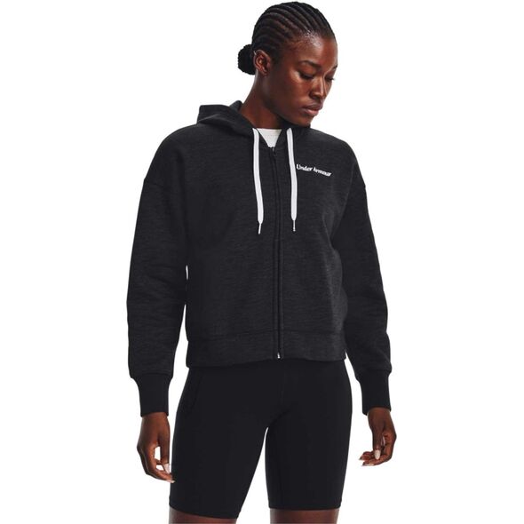 Under Armour Under Armour Essential Fleece Script FZ Hoodie 1374106-001 Czarne XS 12192772 196039084538