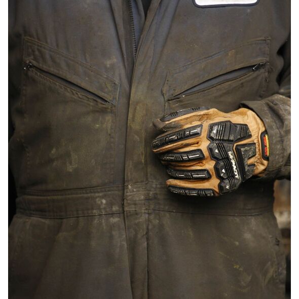 Mechanix Wear RĘKAWICE MECHANIX DURAHIDE® M-PACT® DRIVER F9-360 TAN 12269109 781513637968