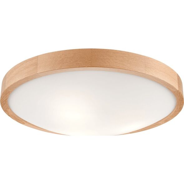 Lampa sufitowa Lamkur Plafon drewniany dębowy LED 3-punktowy wypukły 47cm 12287194 5907687441308