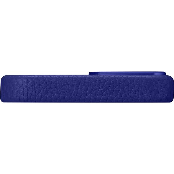 iCarer iCarer Litchi Premium Leather Case skórzane etui iPhone 14 Pro Max magnetyczne z MagSafe ciemnoniebieski (WMI14220712-DB) 12291665 6975092685579