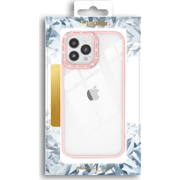 Kingxbar Kingxbar Sparkle Series etui iPhone 13 Pro z kryształami obudowa pokrowiec na tył plecki różowy 12291739 6959003506160