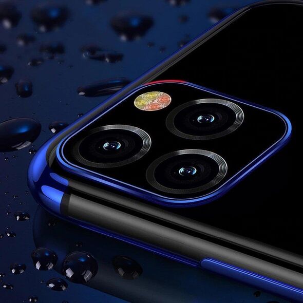 Hurtel Clear Color case żelowy pokrowiec etui z metaliczną ramką Xiaomi Redmi Note 11S / Note 11 niebieski 12294333 9145576264409