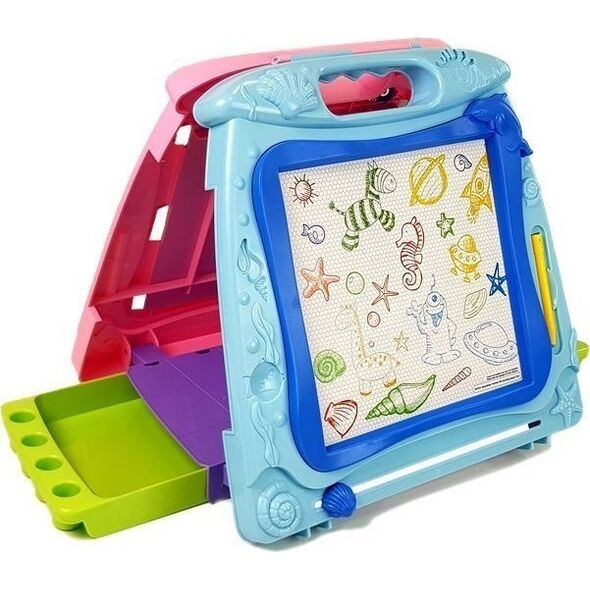 LeanToys Tablica do Rysowania Dwustronna Pisaki Magnesy 12296899 5905214972431