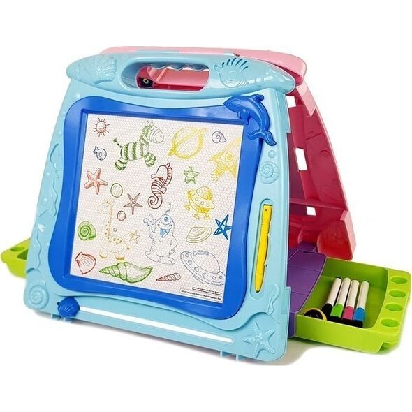 LeanToys Tablica do Rysowania Dwustronna Pisaki Magnesy 12296899 5905214972431