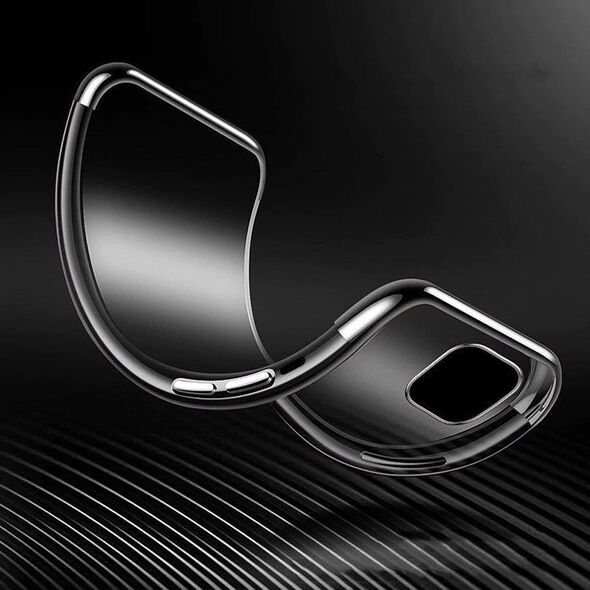 Hurtel Clear Color case żelowy pokrowiec etui z metaliczną ramką Samsung Galaxy S22 Ultra czarny 12297871 9145576264478