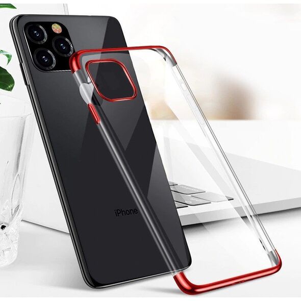 Hurtel Clear Color case żelowy pokrowiec etui z metaliczną ramką Samsung Galaxy S22 Ultra czarny 12297871 9145576264478