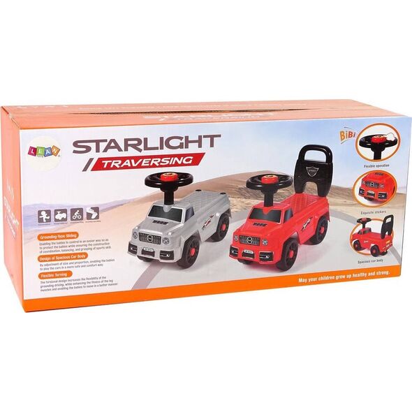 LeanToys Samochód Jeździk QX-5500- 2 Klakson Oparcie Srebrny 12297875 5905214973797