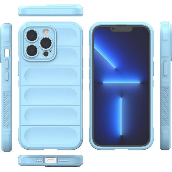 Hurtel Magic Shield Case etui do iPhone 13 Pro Max elastyczny pancerny pokrowiec jasnoniebieski 12299419 9145576258637