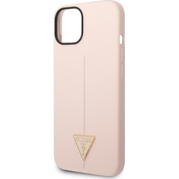 Guess Etui Guess GUHCP14SSLTGP Apple iPhone 14 różowy/pink hardcase Silicone Triangle 12311856 3666339065928