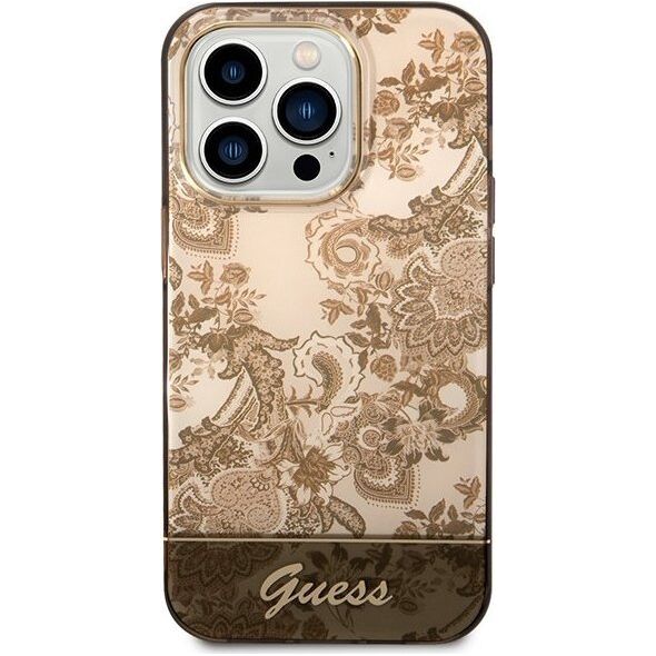 Guess Etui Guess GUHCP14XHGPLHC Apple iPhone 14 Pro Max ochre hardcase Porcelain Collection 12311879 3666339090692